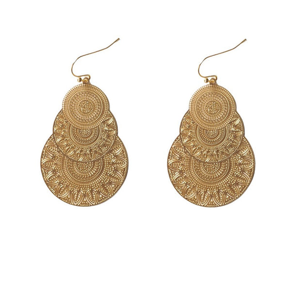 Bohemian Vintage Lace Hollow Earrings - Zafari Studio Jewelry